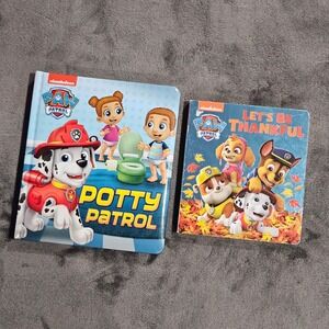 Nickelodeon Paw Patrol Board Books Set: Potty Patrol & Lets Be Thankful